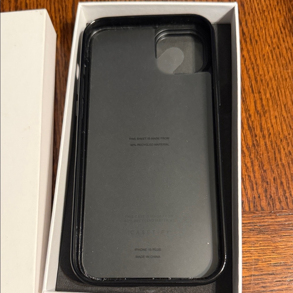 Casetify Black Protective iPhone Case in Branded Box 15 plus - Picture 2 of 3